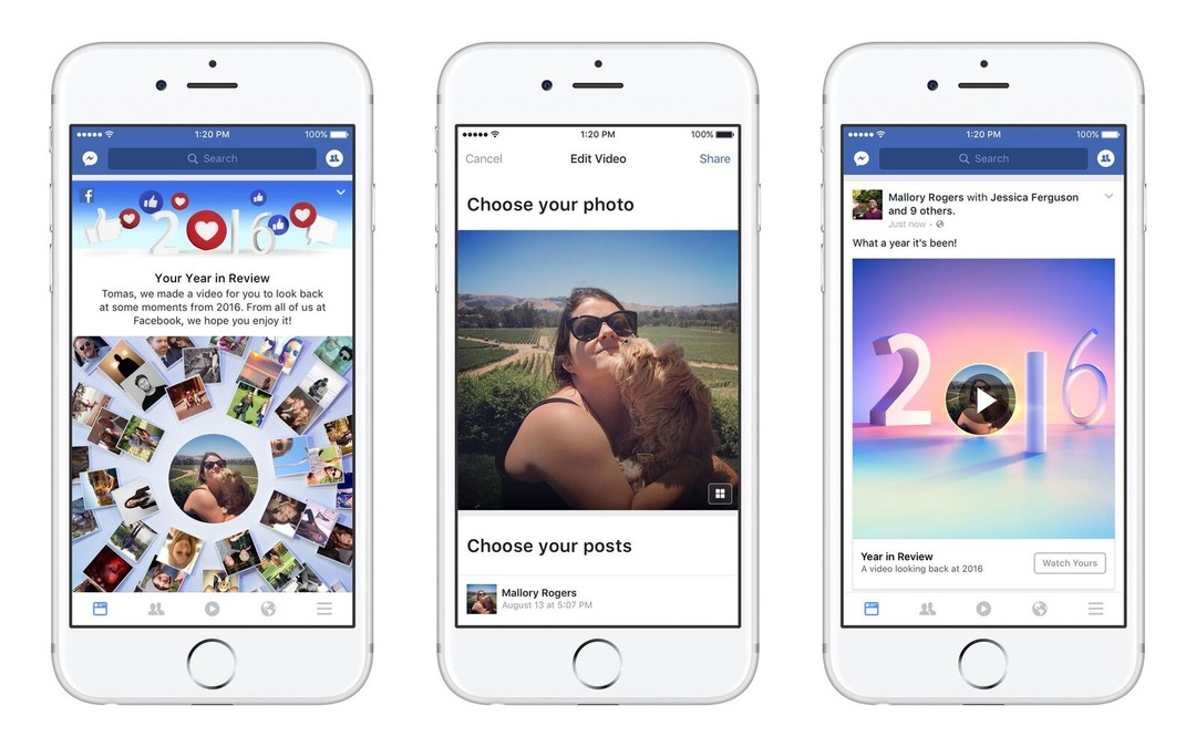 Facebook 2016你的年度回顧影片