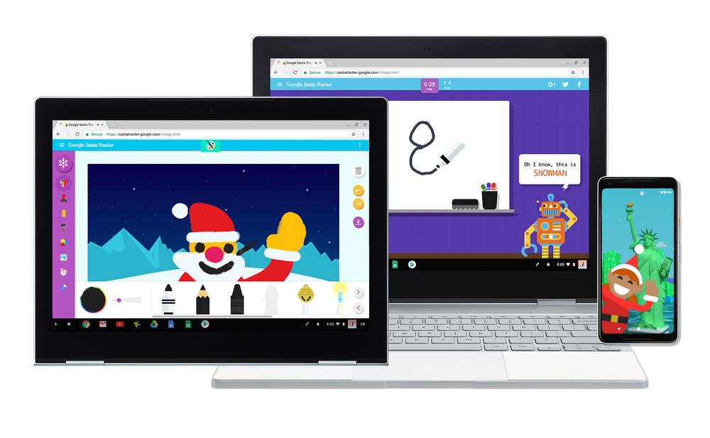 超促咪!Google 推多款小遊戲 聖誕老人追蹤器邊玩邊學 Coding 設計雪花