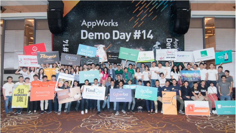圖說:AppWorks Demo Day #14 共 27 組團隊上台,來自星、港、馬等國際團隊佔了 2/3