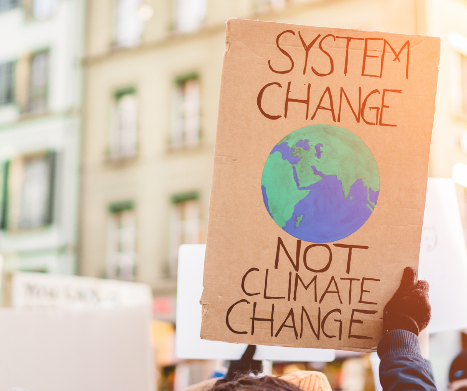 system change not climate change