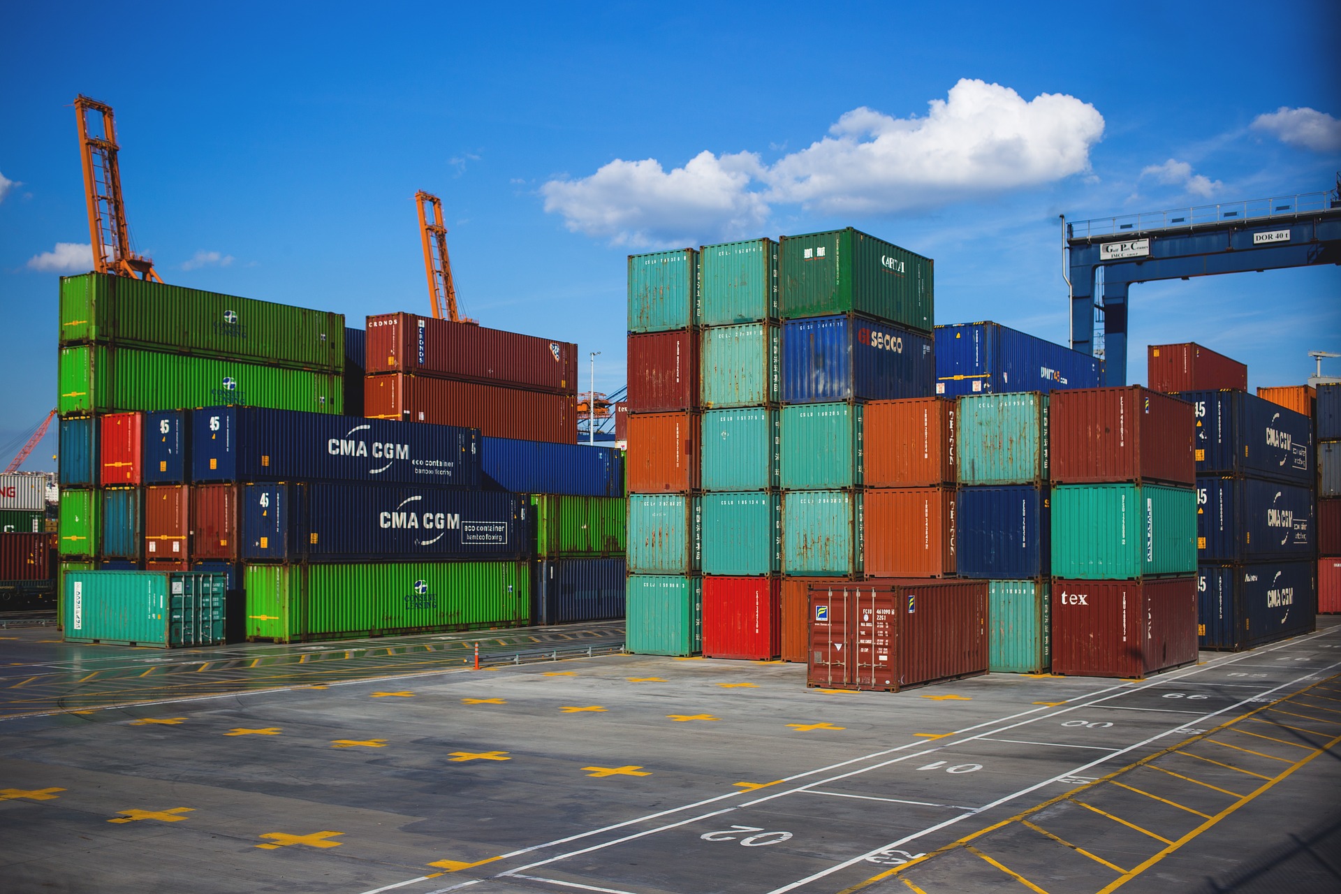 containers by the sea
