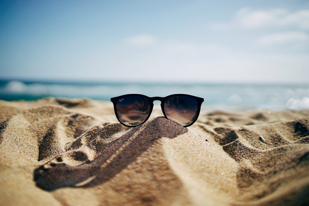 sunglasses at the beach