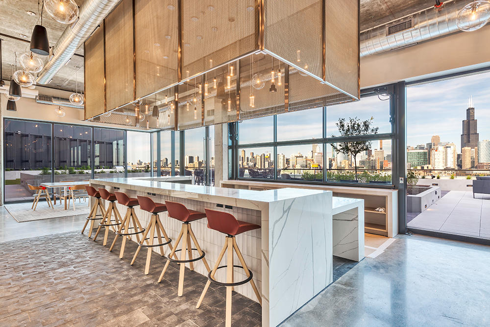 smart glass in lobby