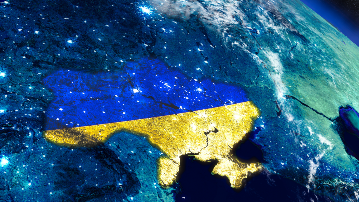 shining flag of ukraine
