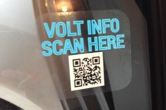 chevy volt qr code sticker