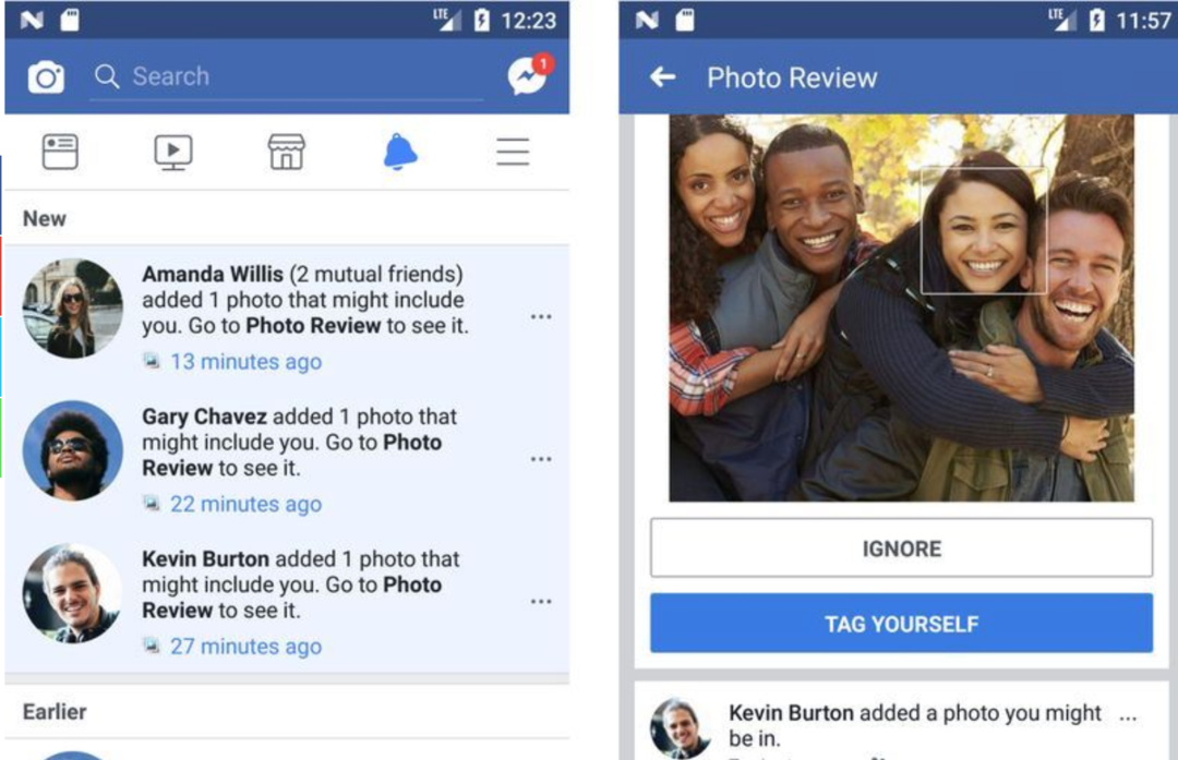 Facebook新增的「照片審查」功能