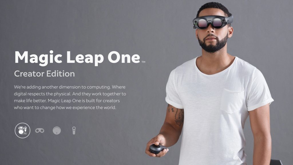 Magic Leap One 產品示意圖。圖片來源：Magic Leap 官方網站。