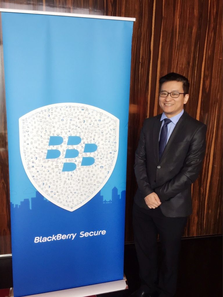 BlackBerry 北亞區高級業務總監丁海。