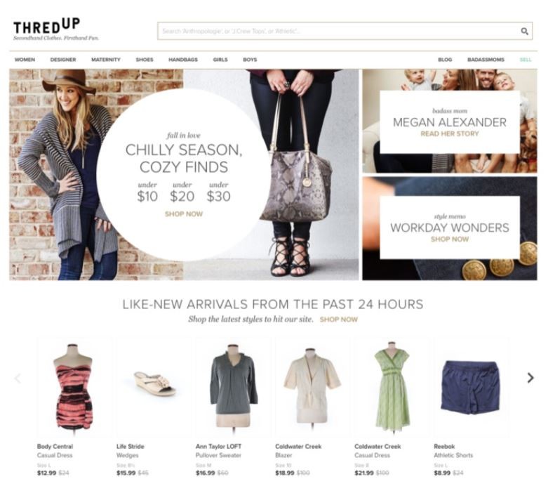 second hand online shop