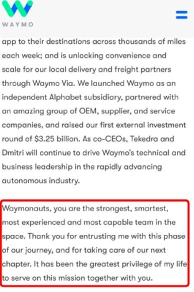 waymo ceo resignation